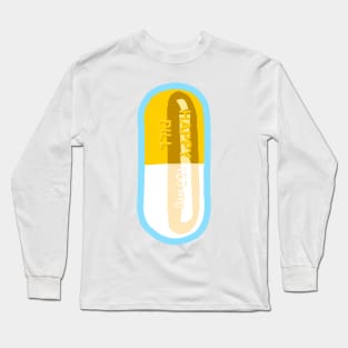 Happy Pill Blue Long Sleeve T-Shirt